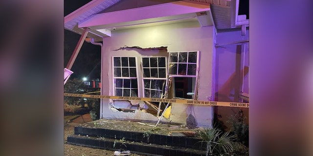 Healthy Smiles Dentistry on 10th Street in Ocala, Florida after an alleged drunk driver crashed into it.