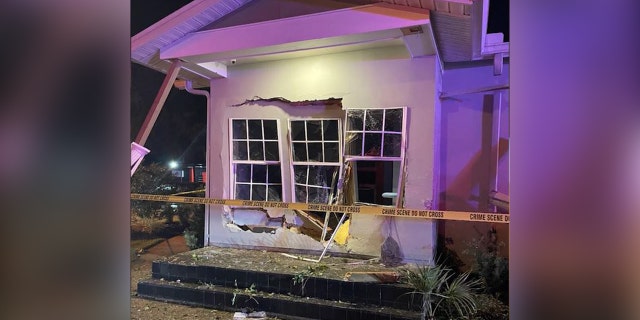 Healthy Smiles Dentistry on 10th Street in Ocala, Florida after an alleged drunk driver crashed into it.