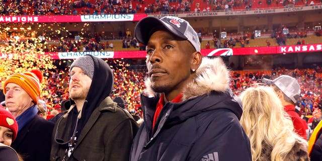 Pat Mahomes, father to Patrick Mahomes, #15 of the Kansas City Chiefs, looks on after the Kansas City Chiefs defeated the Tennessee Titans in the AFC Championship Game at Arrowhead Stadium on Jan. 19, 2020 in Kansas City, Missouri. The Chiefs defeated the Titans 35-24.