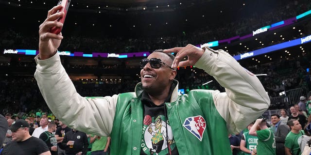 Paul Pierce attends a game between the Golden State Warriors and the Boston Celtics during Game 3 of the 2022 NBA Finals on June 8, 2022 at TD Garden in Boston.