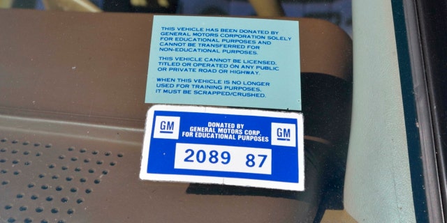 GM donated the car to the museum.