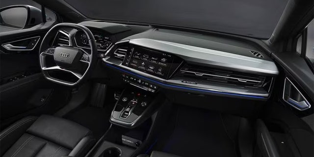 The Q4 Sportback e-tron interior is similar to the brand's other models.