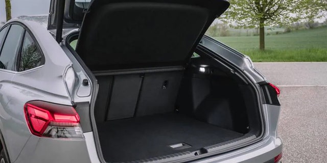 The Q4 Sportback e-tron cargo area has a measured capacity that's larger than the standard model's.