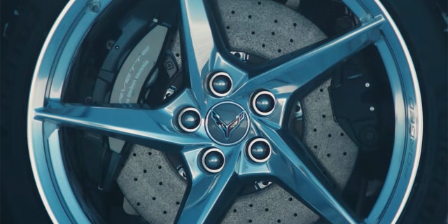 The new Corvette also features lightweight carbon ceramic brakes.