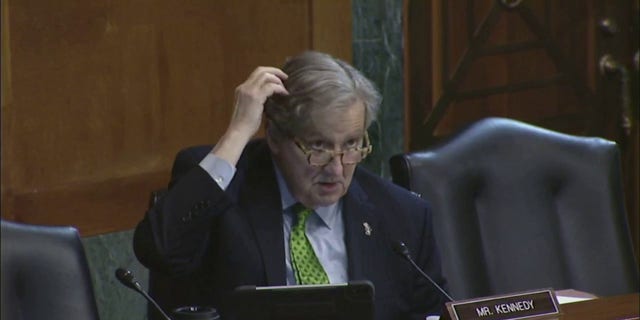 Sen. John Kennedy, R-La., asked four Biden judicial nominees a series of questions on the Constitution and constitutional interpretation during a Senate Judiciary Committee confirmation hearing on Wednesday, Jan. 25, 2023. 