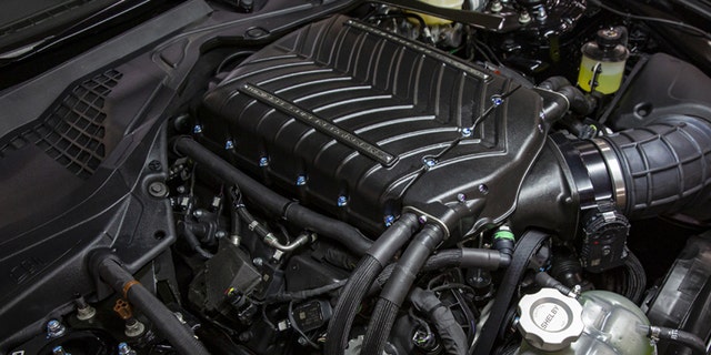 The supercharged 5.0-liter V8 has 750 hp.