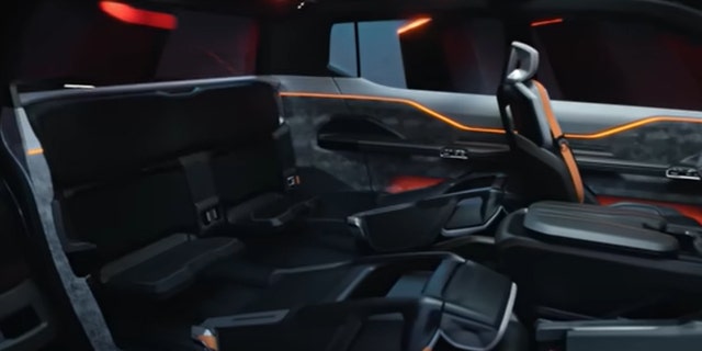 The small third-row seats can be folded when not in use.