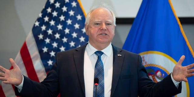 Democratic Minnesota Gov. Tim Walz proposed tax credit checks of up to $2,600 for 2.5 million families in a Tuesday budget announcement.