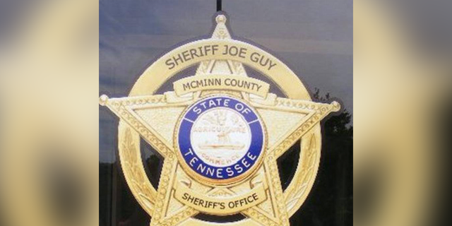 A badge from the McMinn County Sheriff's Office in Tennessee.