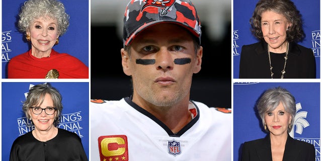 NFL quarterback Tom Brady has caught the eye of his "80 for Brady" co-stars.
