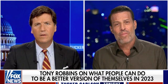 Life and business strategist Tony Robbins joined "Tucker Carlson Tonight" to discuss ways to improve yourself in 2023.