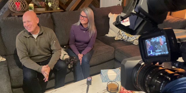 Catherine Kloska and David Sumner, pictured here, were among the first to help the Ayers family.