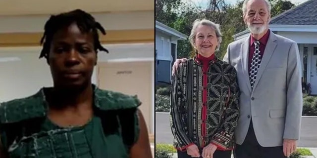 Suspect Vickie Williams (left) is accused of murdering Sharon Getman, 80, and Darryl Getman, 83, in Florida.