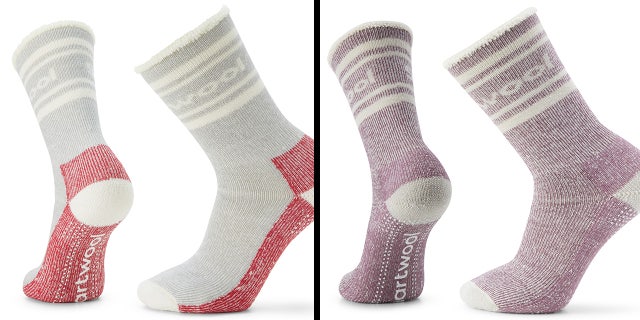 Keep your loved one's feet nice and toasty with the super soft merino wool slipper crew sock by Smartwool.