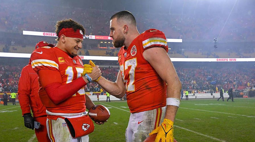 Chiefs' Travis Kelce reveals reason for wiping spit on Patrick Mahomes'  jersey: 'Crazy that they caught me