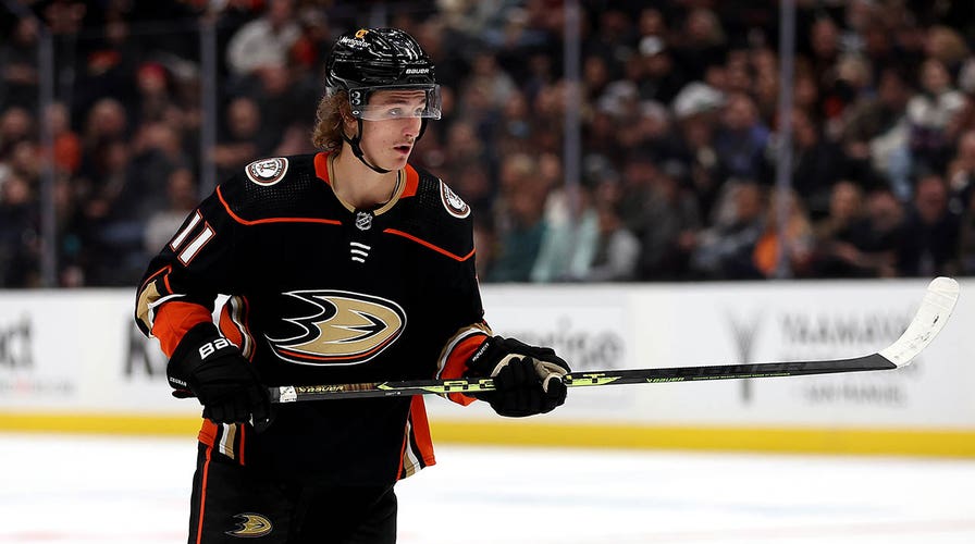 Ducks' Trevor Zegras steals opponent's stick out of desperation,  unknowingly takes penalty