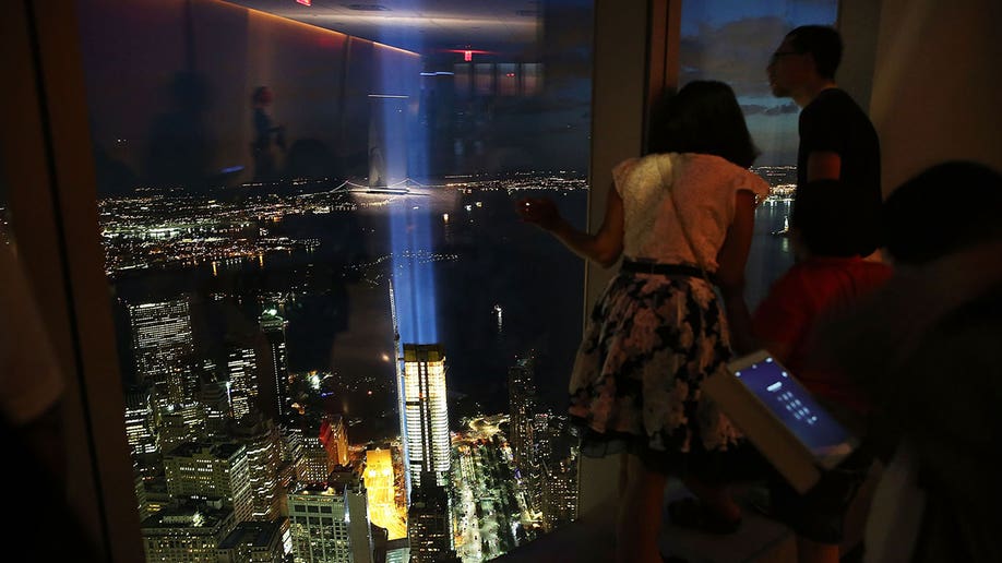 9/11 memorial from 1 WTC 