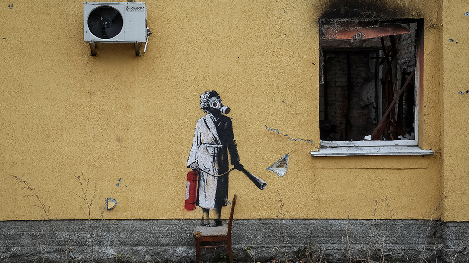 Mural de Banksy en Ucrania