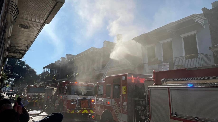 New Orleans Fire Department fights a residential fire