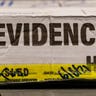 A photo of a box marked "Evidence".