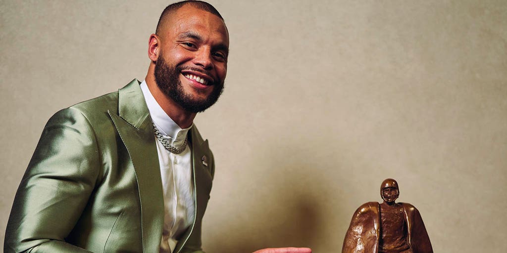 Dak Prescott's jersey patch, explained: Why Cowboys QB wears Walter Payton  Man of the Year logo for 2023