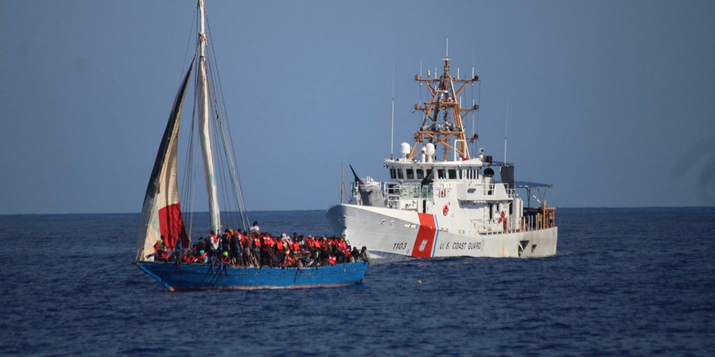 Coast Guard intercepts 309 Haitian migrants in 'less than seaworthy' vessel off Florida's coast