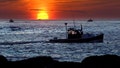 Lobster fishermen work at sunrise, Thursday, Sept. 8, 2022, off Kennebunkport, Maine. The waters off New England logged the second-warmest year in their recorded history in 2022, according to researchers. The Gulf of Maine, a body of water about the size of Indiana that touches Maine, New Hampshire, Massachusetts and Canada, is warming faster than the vast majority of the worlds oceans. Scientists with Gulf of Maine Research Institute say 2022 fell short of setting a new high mark for hottest year in record by less than half a degree Fahrenheit. (AP Photo/Robert F. Bukaty, File)