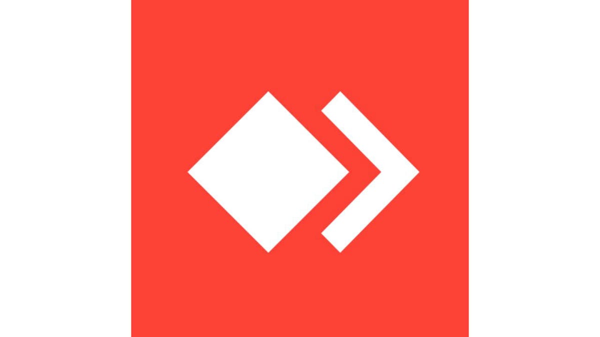 Red Anydesk logo.