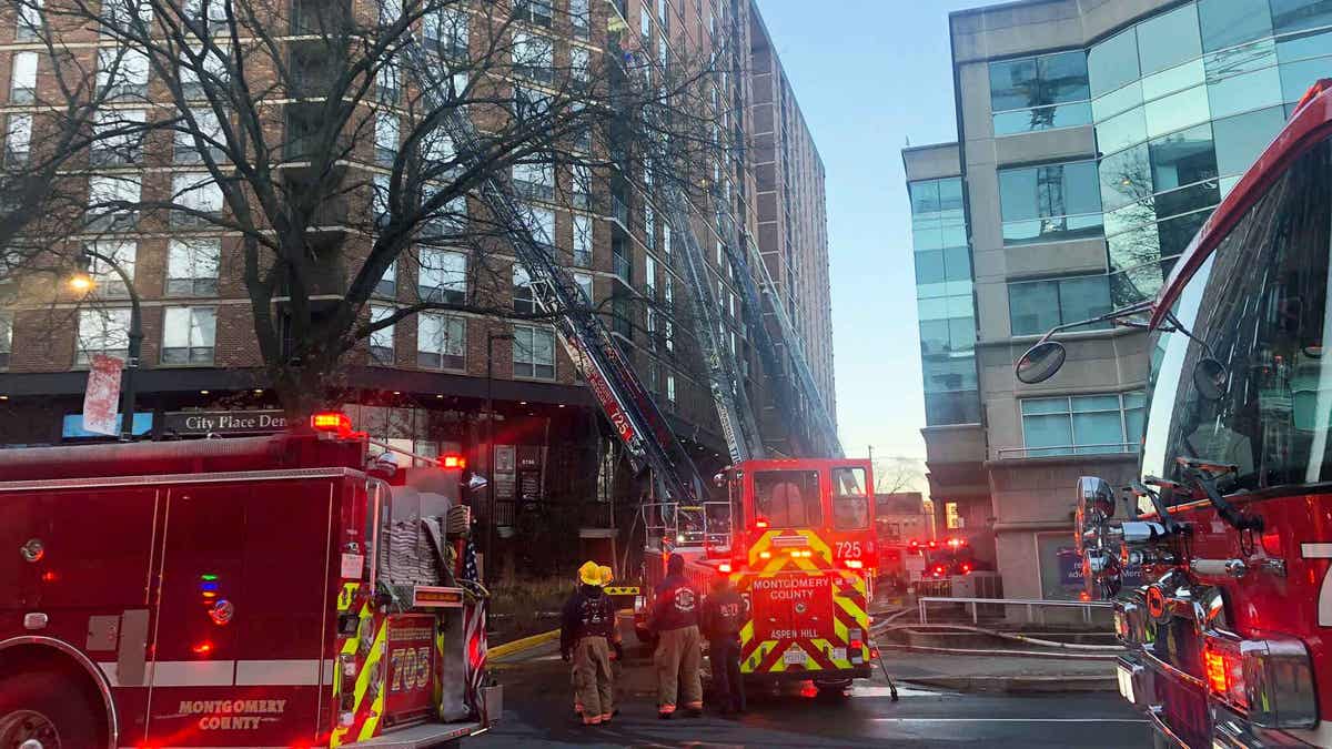 Fire in Washington DC