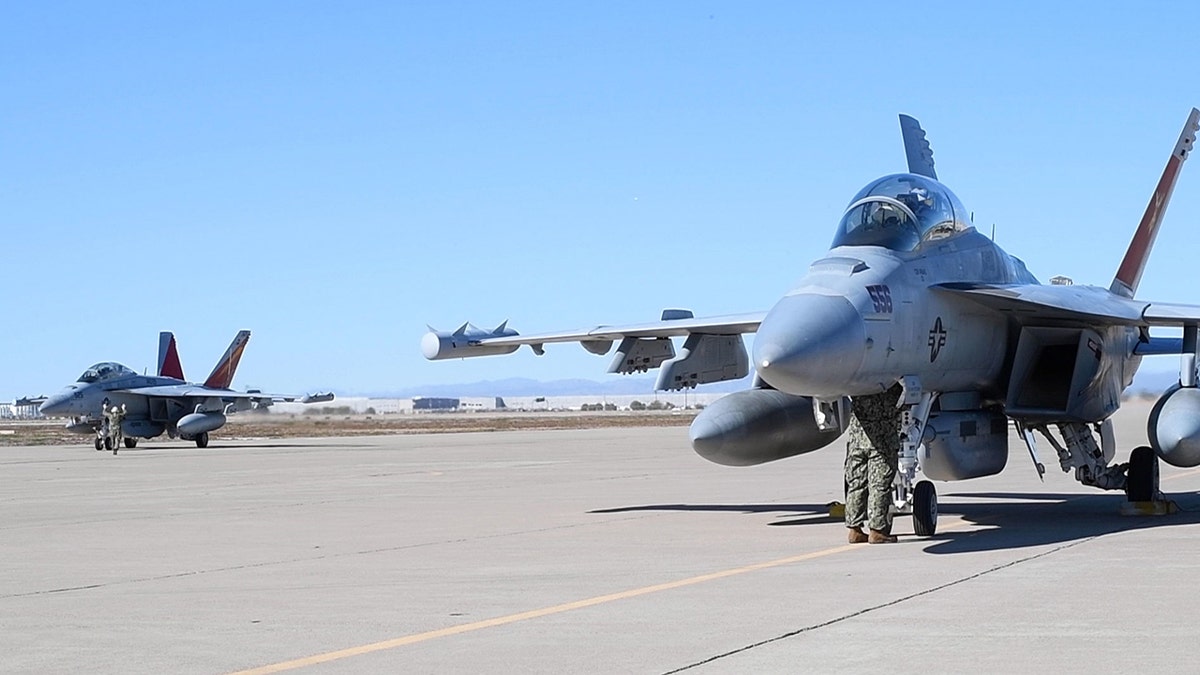 Two planes on the ground