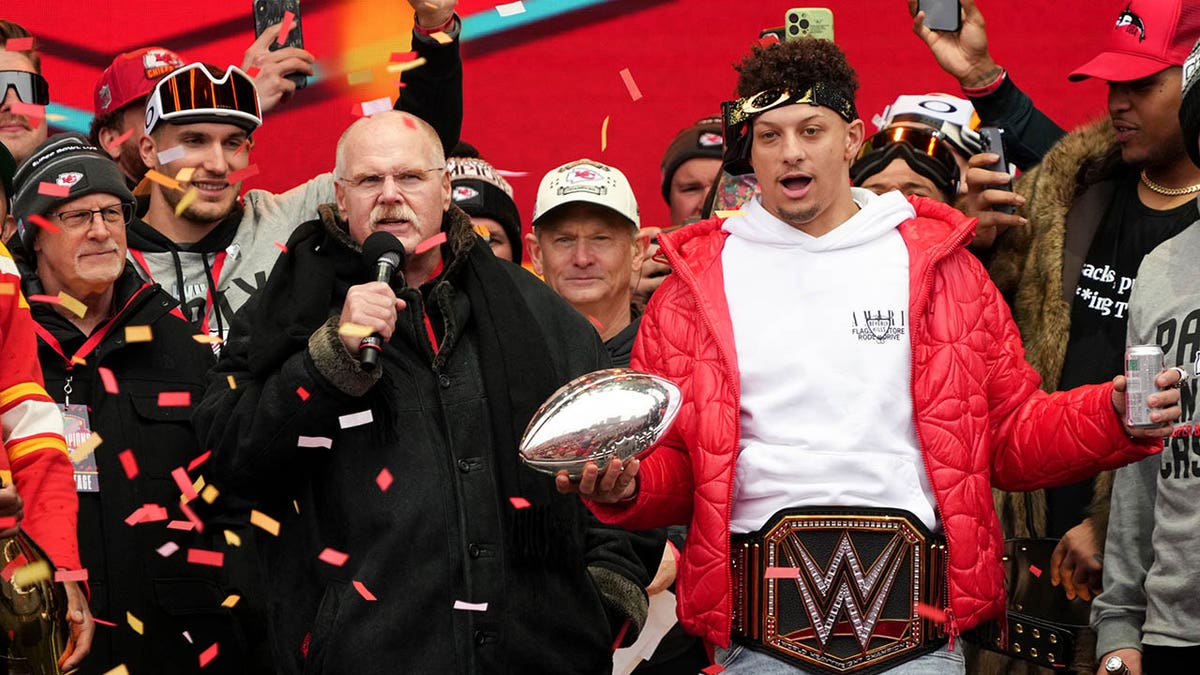 Patrick Mahomes and Andy Reid