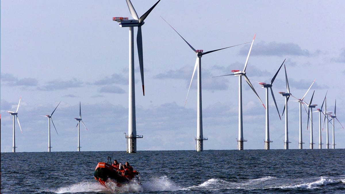 North Sea wind mills