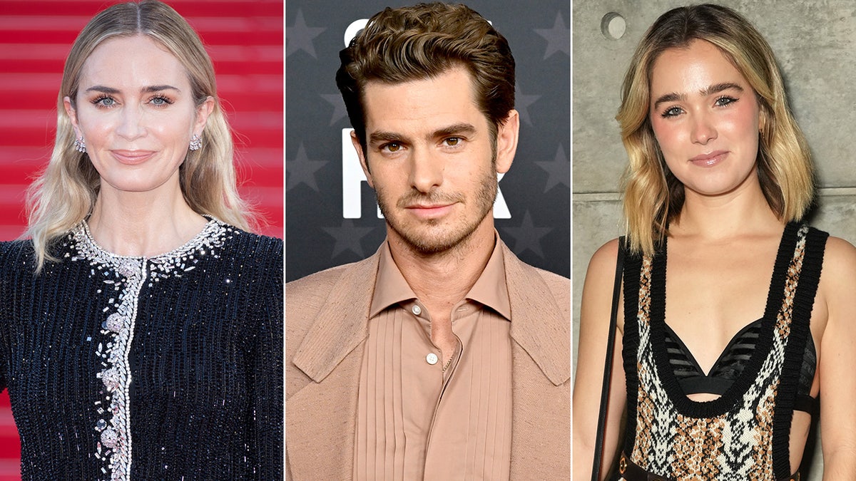 Emily Blunt, Andrew Garfield, Haley Lu Richardson split