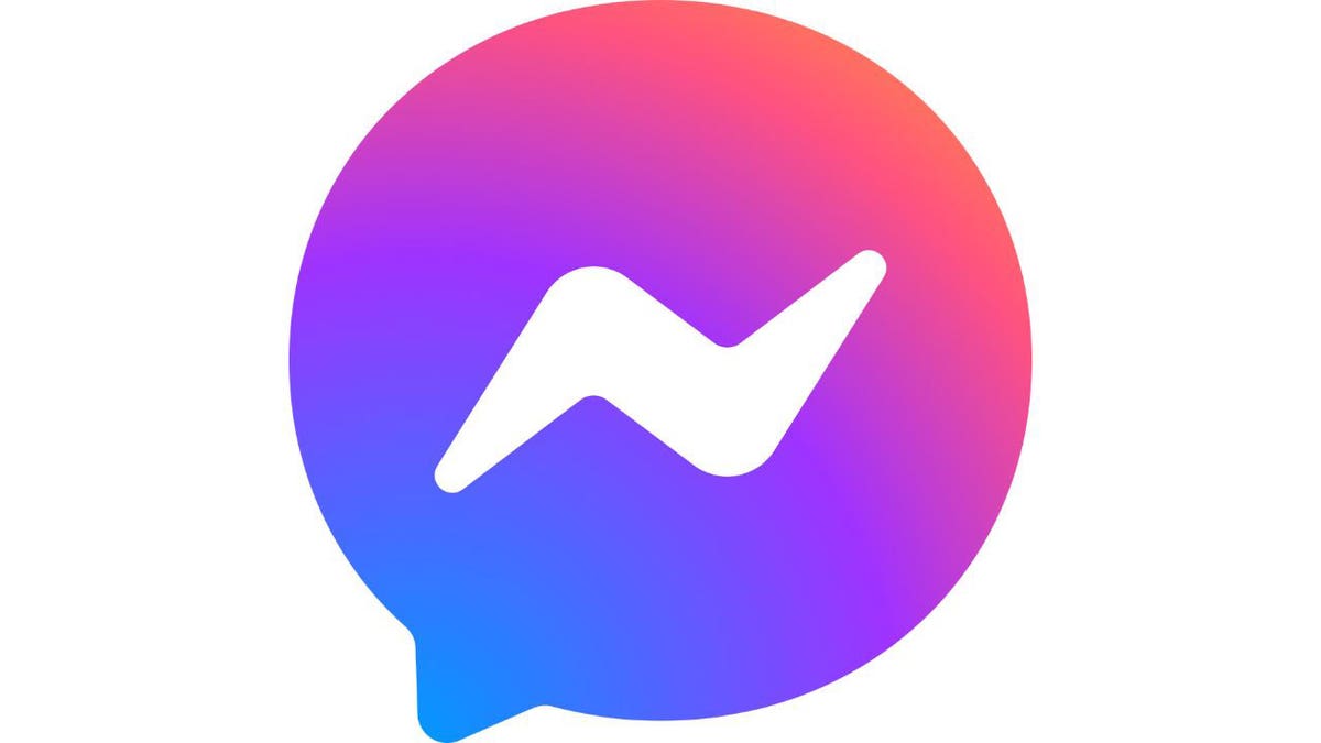 Purple Facebook Messenger logo.