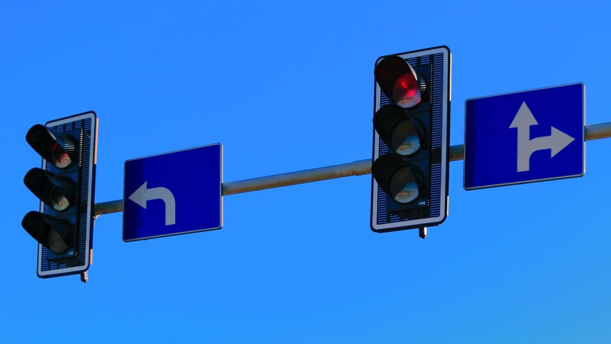 Traffic lights and road signs