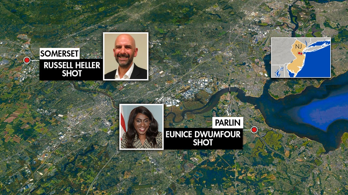 NJ council member slayings distance graphic