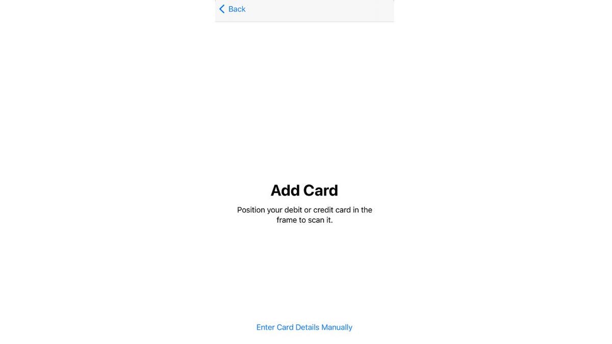 apple wallet add card