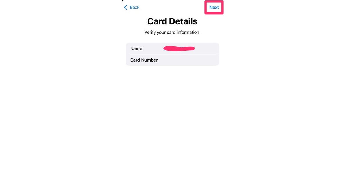 apple wallet card details