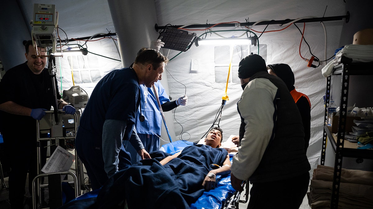 Samaritan's Purse nurses with patient