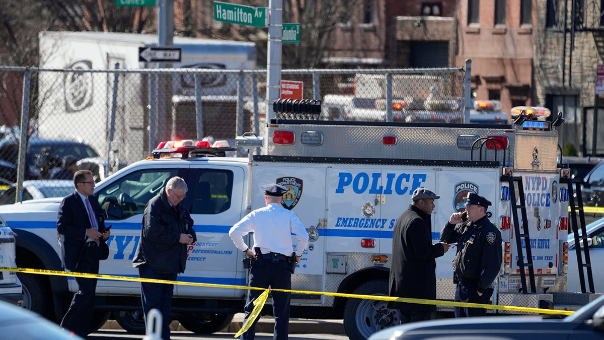 NYPD bomb squad in Brooklyn