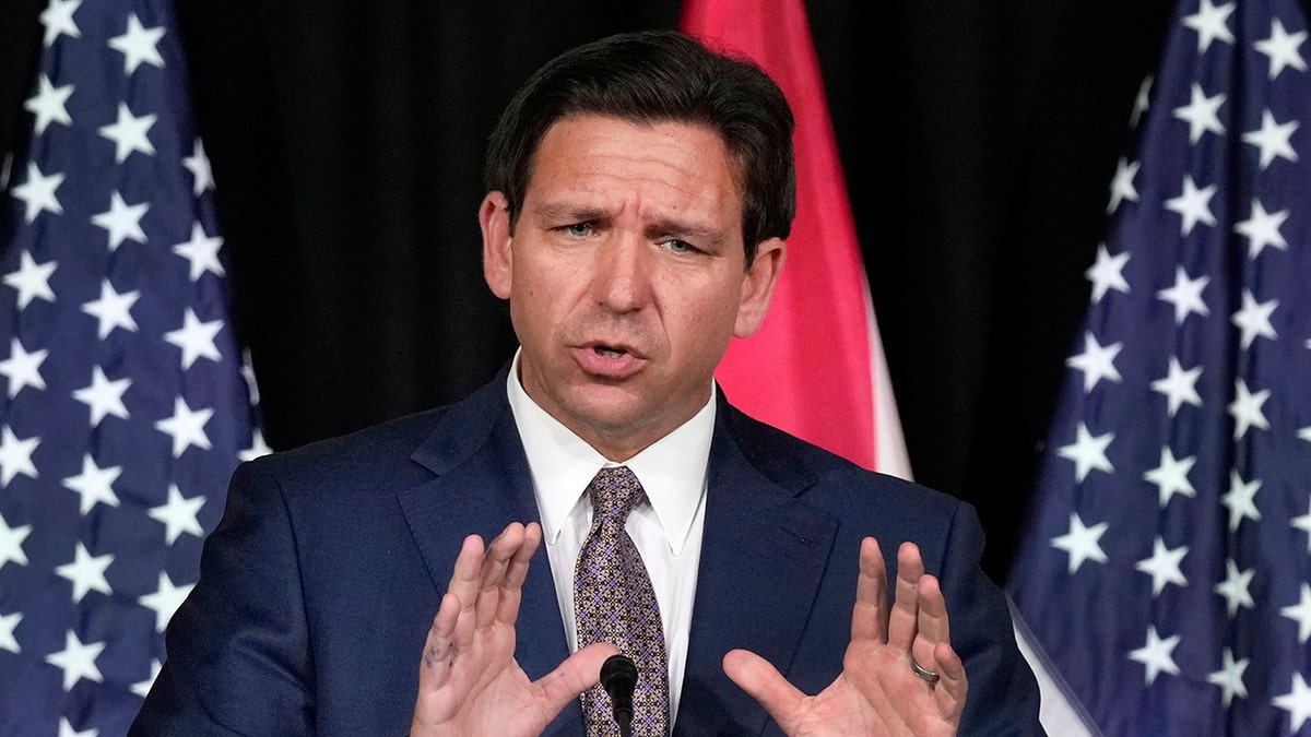 Florida Gov. Ron DeSantis is seen in February