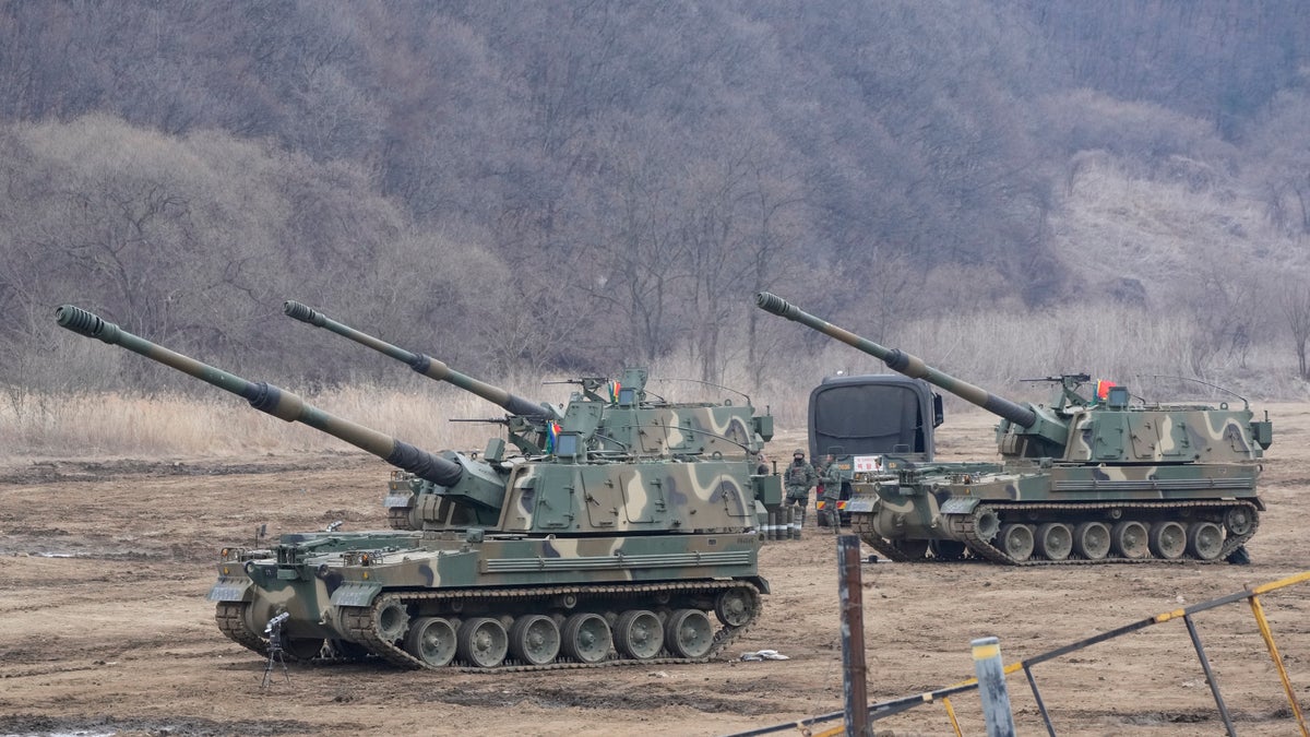 South Korean army soldiers