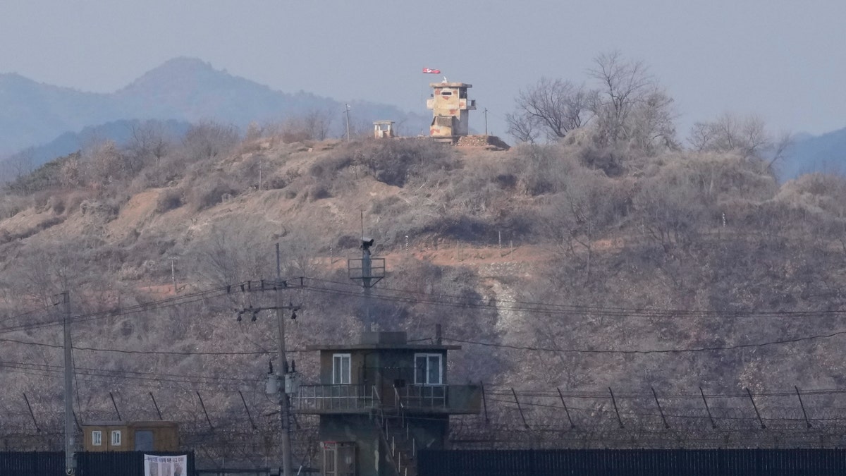 North Korea and South Korea military posts