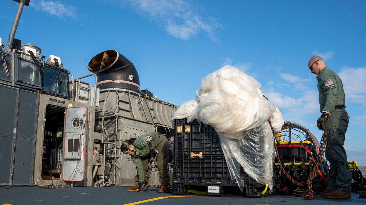 A sailor and equipment