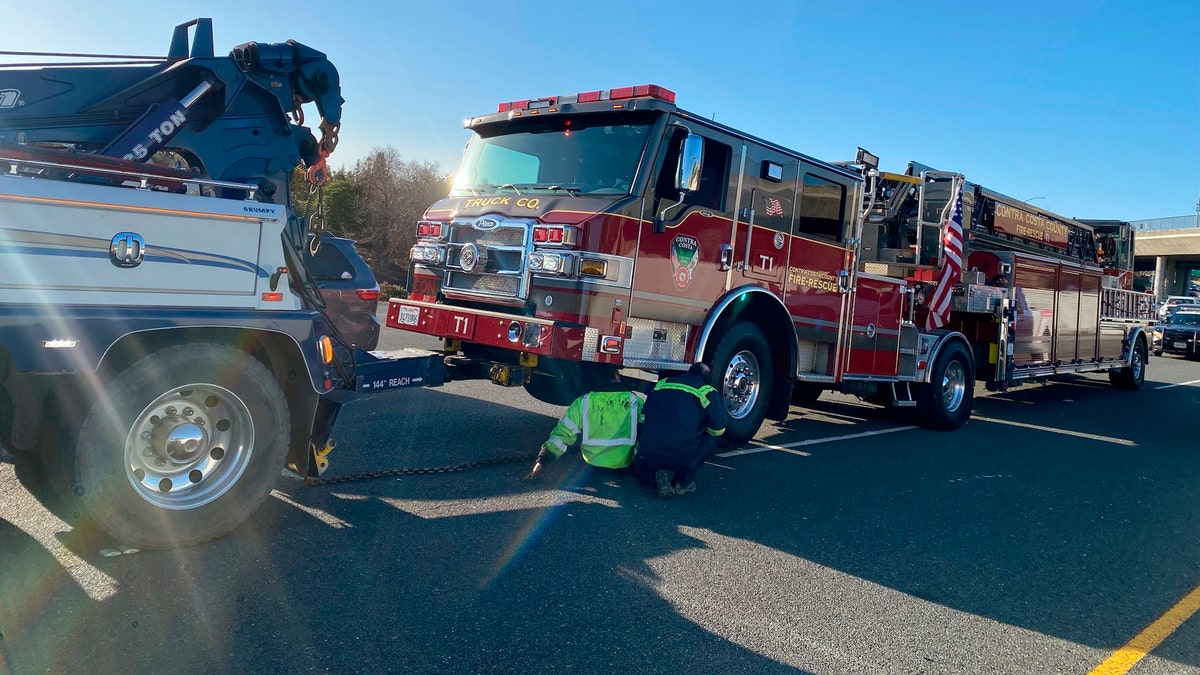 Tesla driver killed after barreling into ladder truck blocking accident  scene on California freeway | Fox News