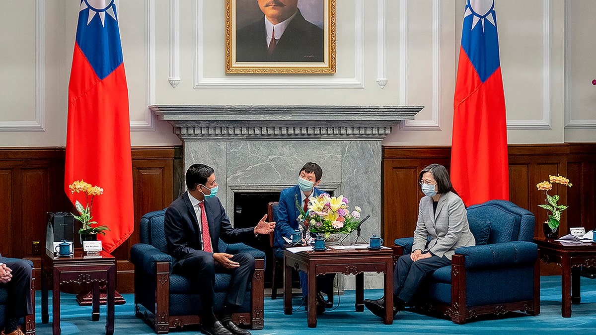 The Taiwan president sitting