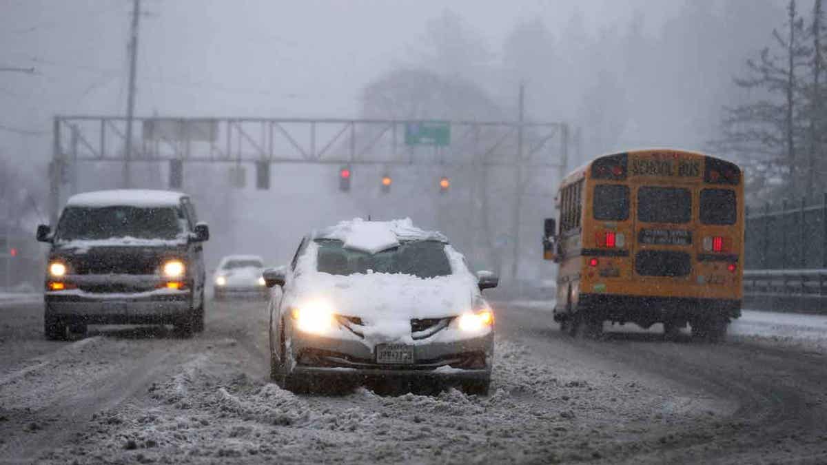 Winter storm in OR