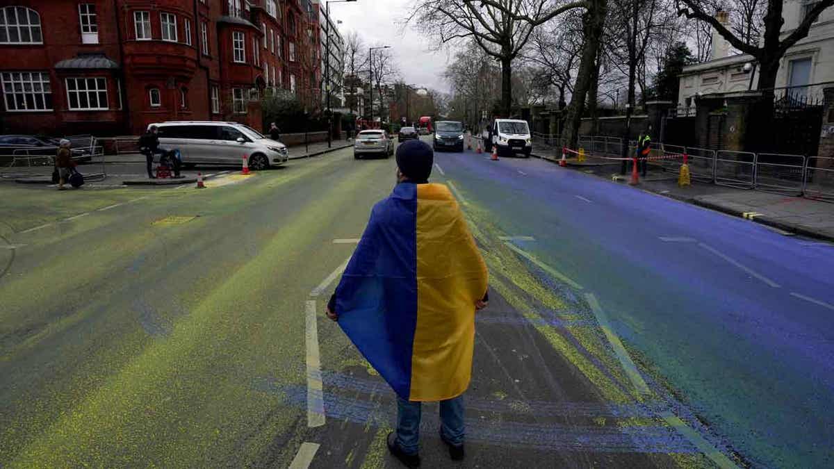 Ukrainian war protestor