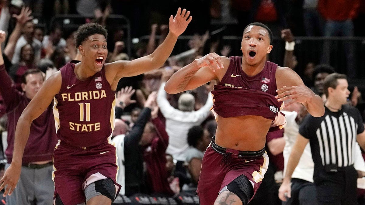 Matthew Cleveland reacts after scoring the game-winner