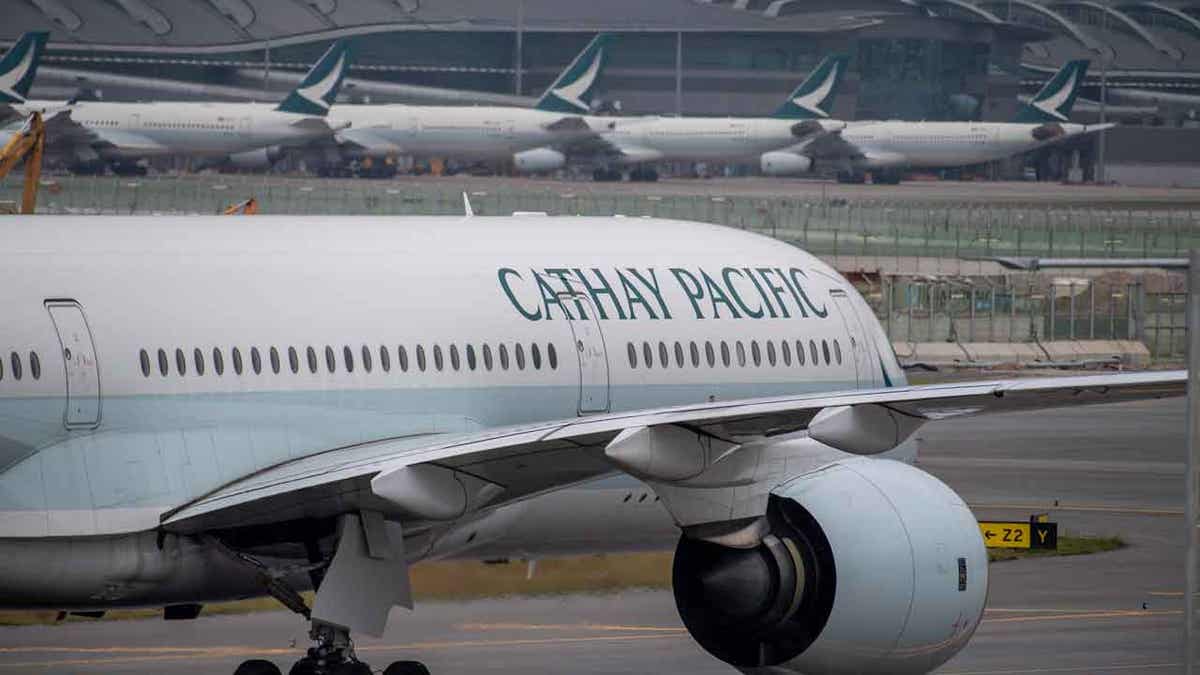 Airplane in Hong Kong